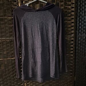 Girl’s Blue Long Sleeve Hoodie Top